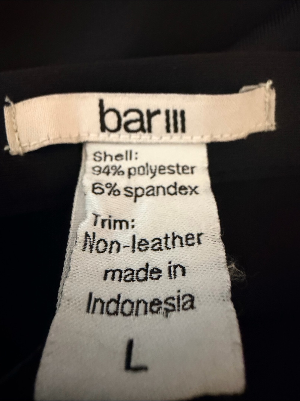 Bar III Black Pencil Skirt with Gray Contrast Hem - Picture 4 of 4